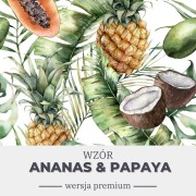 kołdra obciążeniowa wzór ananas&amp;papaya.jpg