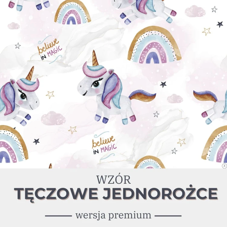 kołdra obciążeniowa wzór tęczowe jednorożce.jpg