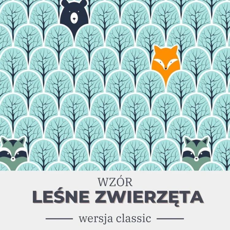 kołdra obciążeniowa wzór leśne zwierzęta.jpg