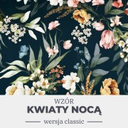 kołdra obciążeniowa wzór kwiaty nocą.jpg